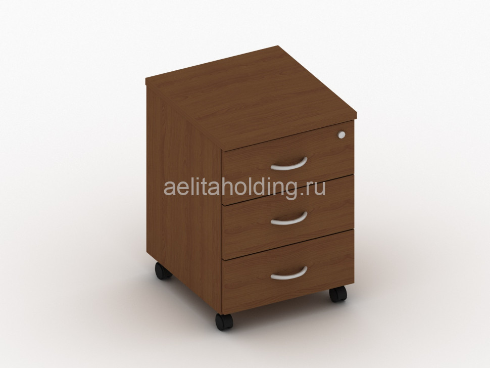 Тумба подкатная с 3 ящиками (замок на верхнем  ящике) 390х430х565