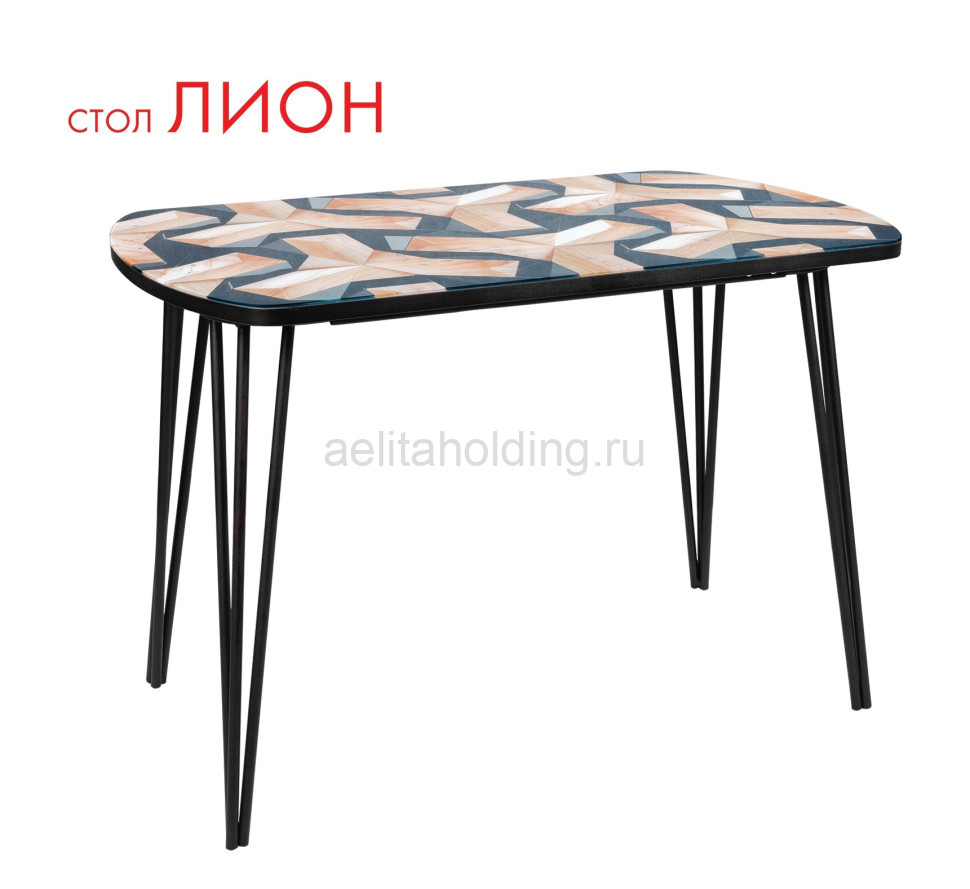 Стол "ЛИОН" 1100*700 h750 пластик, хром